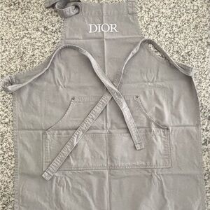 ONE OF A KIND GREY DIOR CAFE APRON
